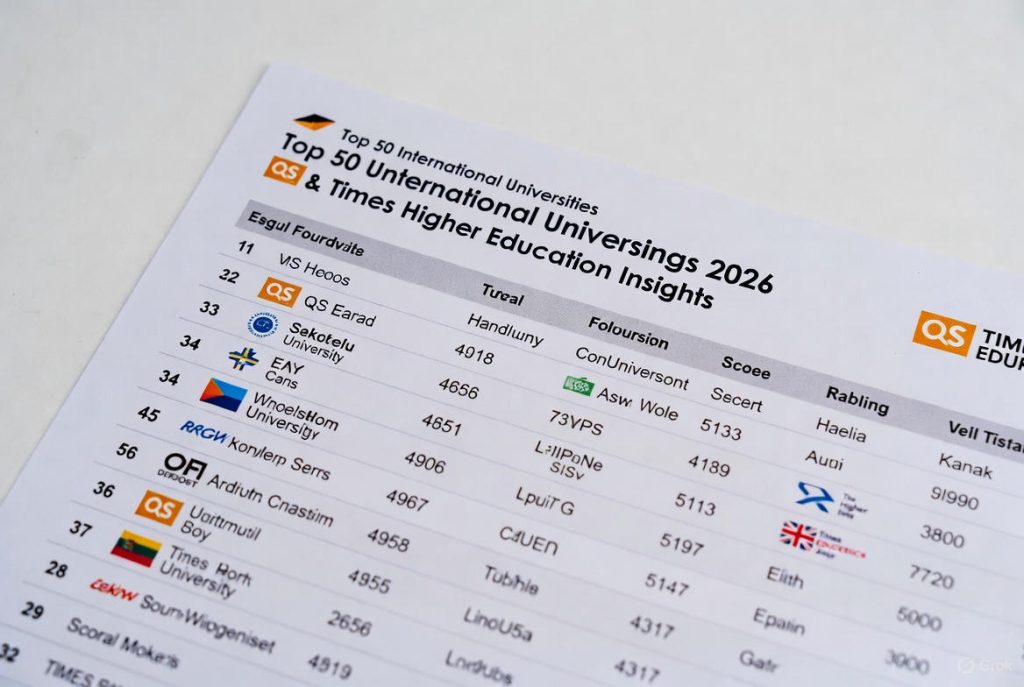 Top 50 International Universities Rankings 2026